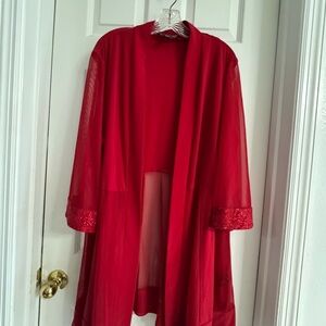 R&M Richards Vibrant Red Women's Robe